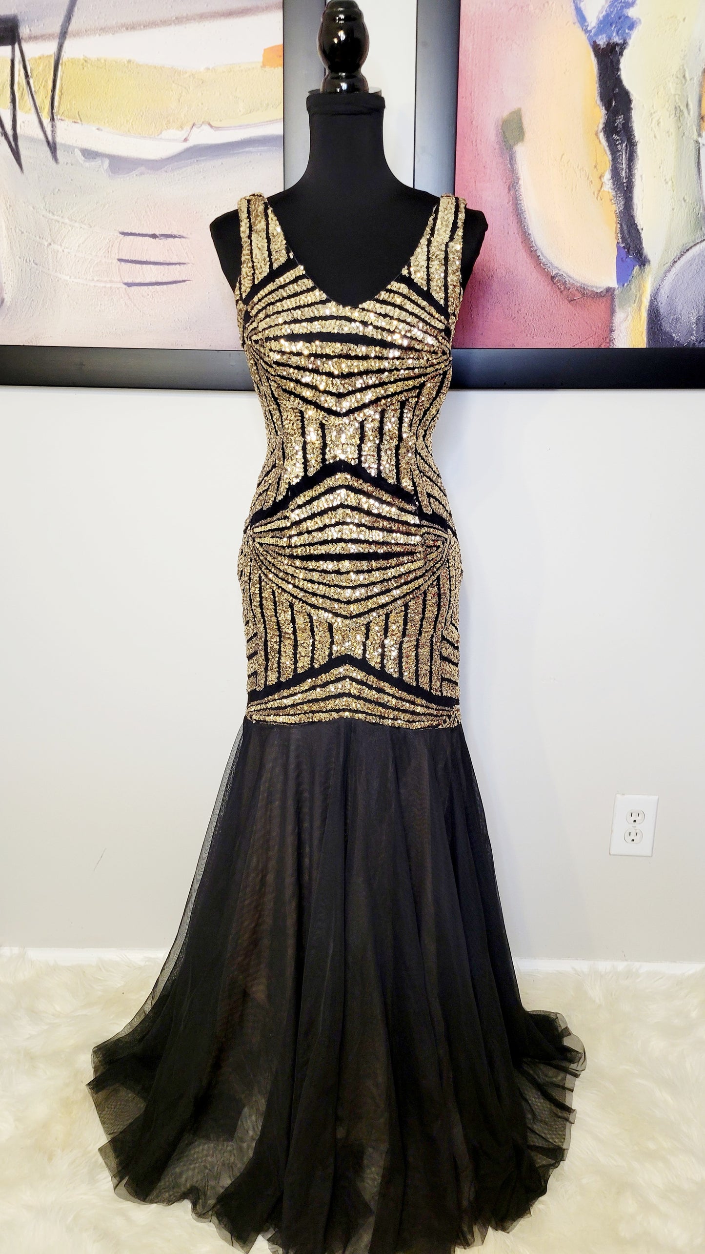 SIZE L CINDY FORMAL DRESS