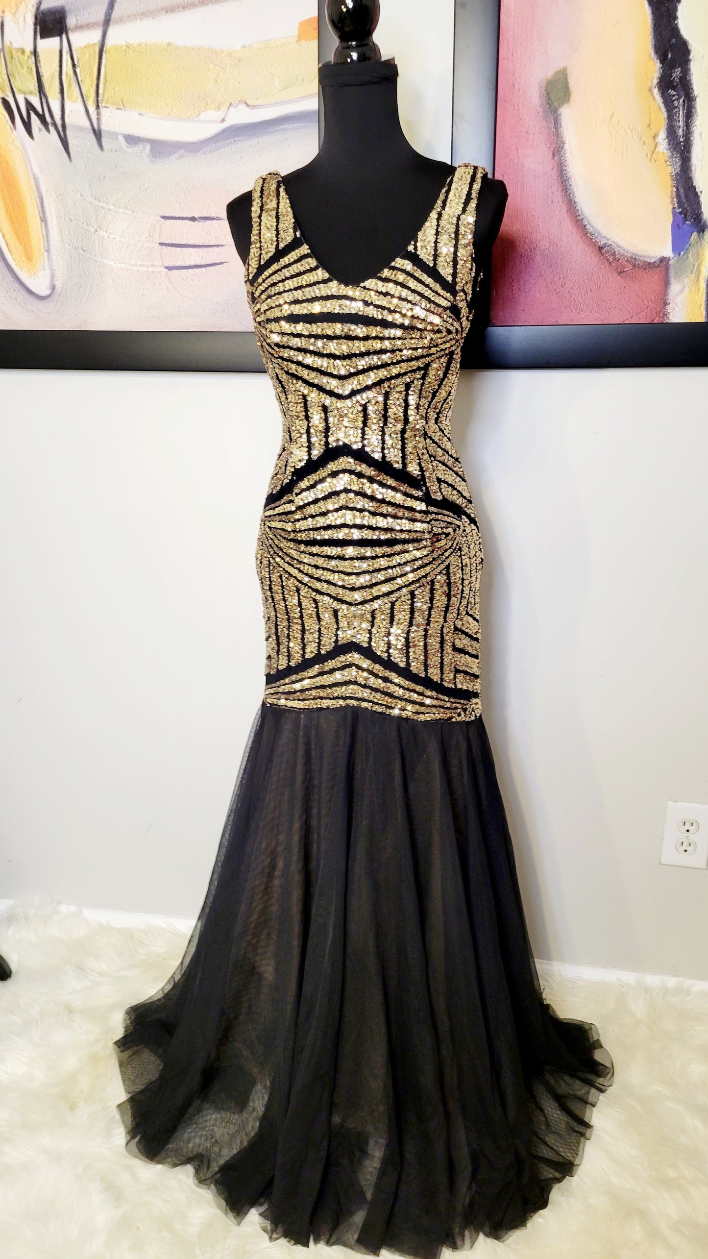 SIZE L CINDY FORMAL DRESS