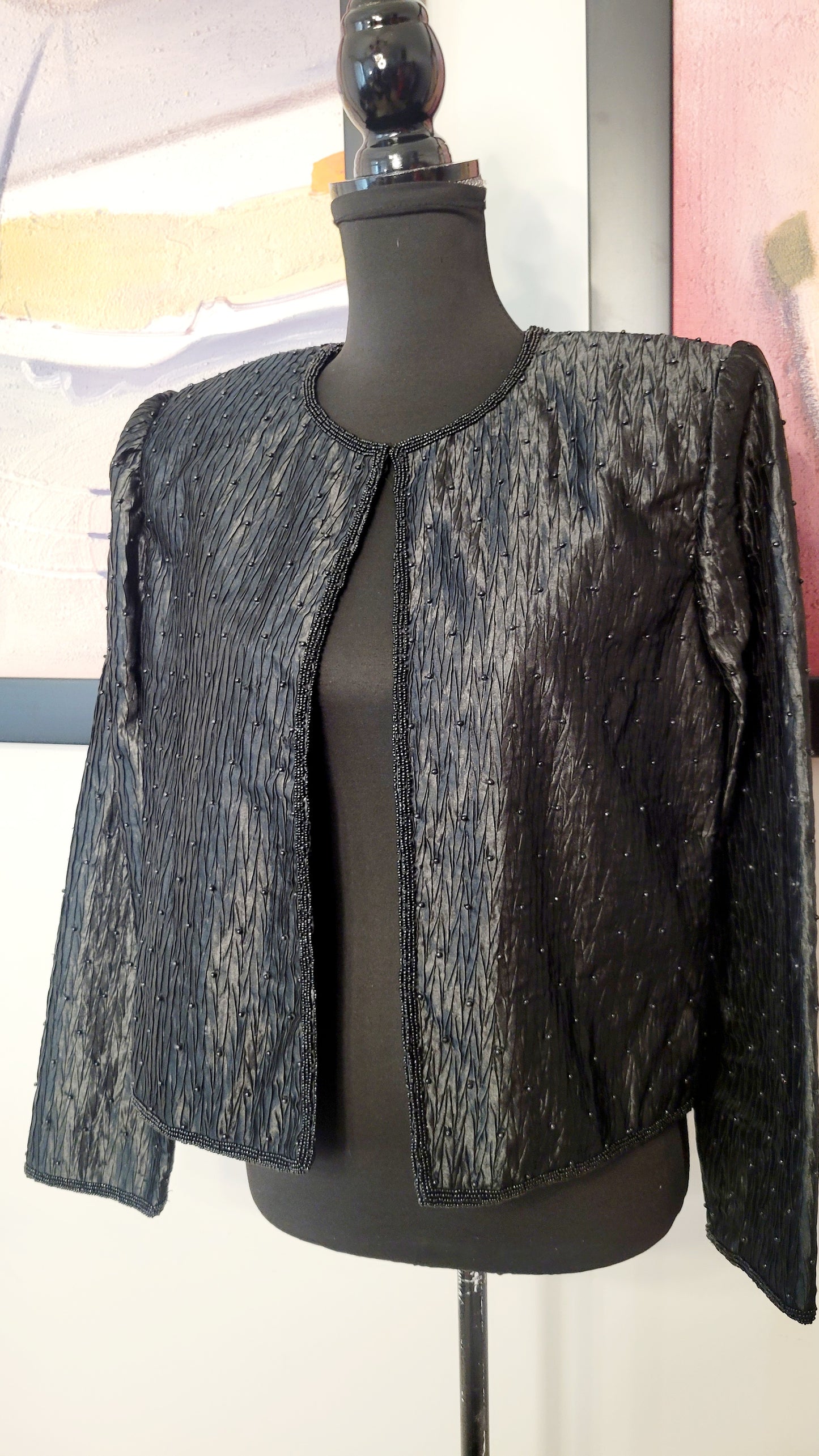 11.11.2024 SIZE M PAPELL BEADED BLACK JACKET