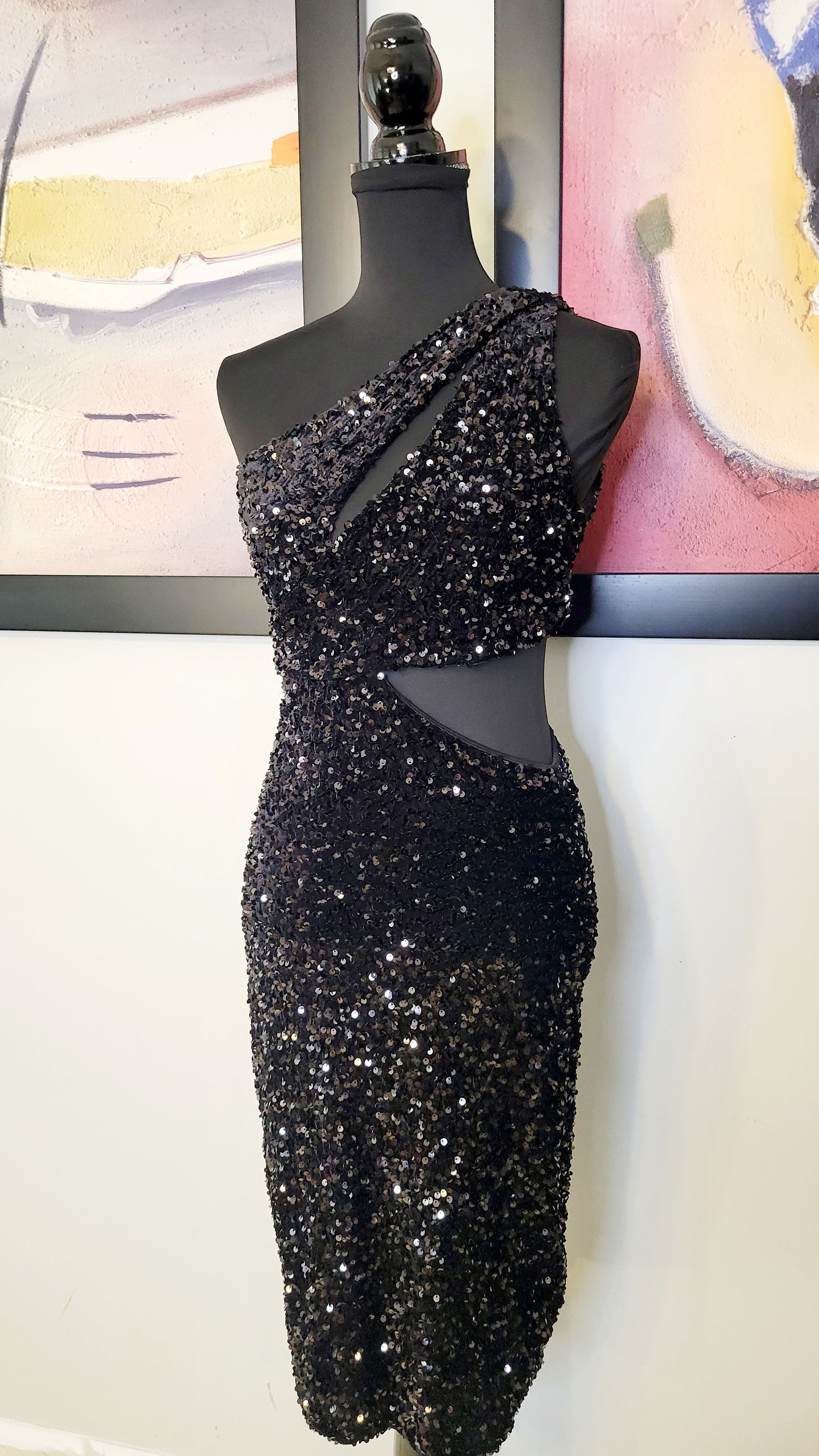 SIZE L FASHIONNOVA SEQUIN DRESS NWT